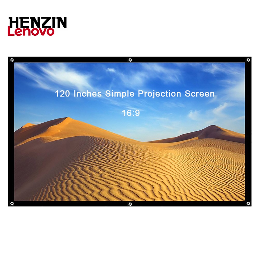 Màn Hình Máy Chiếu Hình Hoa Hướng Dương 60 / 72 / 84 / 100 / 120 Inch