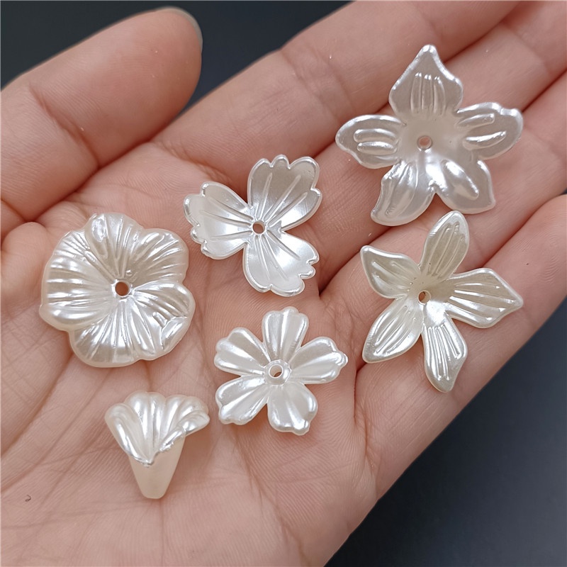 Set 10 / 20 Hạt Ngọc Trai Giả Bằng Nhựa ABS Dùng Làm Đồ Trang Sức Thủ Công
