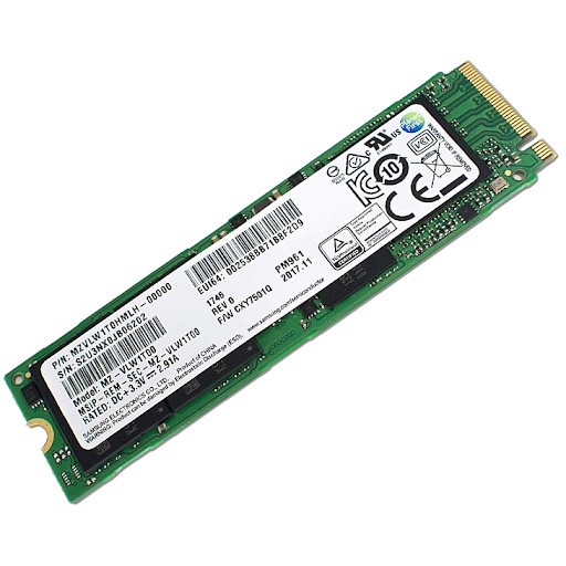 NVME 128GB Samsung tray; 24T