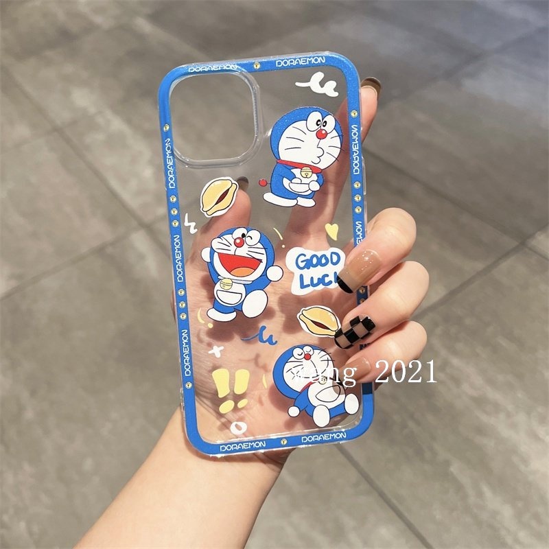 Ốp Điện Thoại Silicone Mềm Trong Suốt Siêu Nhẹ In Hình Doraemon Cho OPPO Reno 10 Pro + Plus 5G Reno 10 Reno 10 Pro + 2023