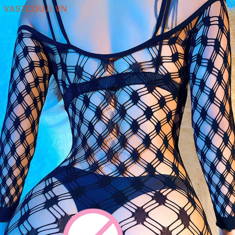 Bộ Đồ Áo Liền Thân Ôm Dáng Phối Ren Xuyên Thấu Thời Trang Mùa Hè Quyến Rũ Cho Nữ