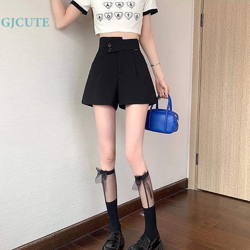 Quần Short Lưng Cao Dáng Rộng Thời Trang Mùa Hè 2023 Cho Nữ