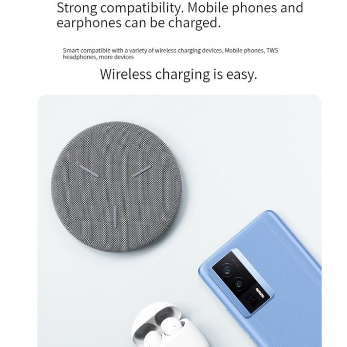 Đế Sạc Nhanh Không Dây Mini Type C 30W Kèm Quạt Làm Mát Cho Điện Thoại Xiaomi Redmi 2023