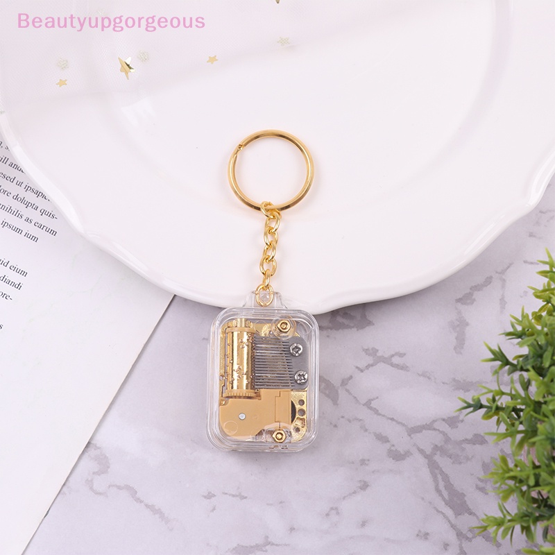 1 Móc Khóa Hình Vuông Mini Mạ Vàng