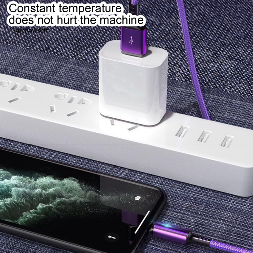 Dây Cáp Sạc Nhanh 2A Bằng Nylon Bện Chống Đứt Dành Cho iPhone