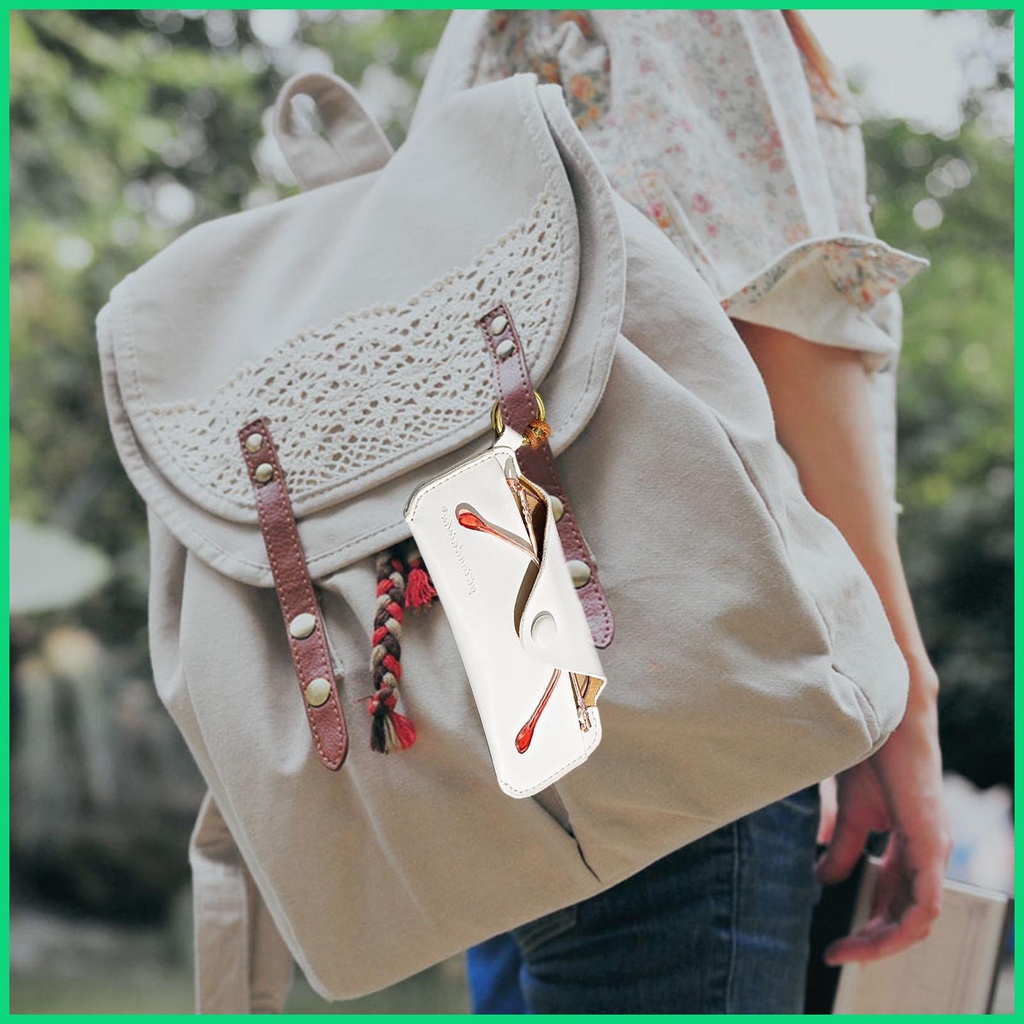 Túi Đựng Mắt Kính Bằng Da PU Mềm Kèm Dây Đeo Cổ Tay Tiện Dụng