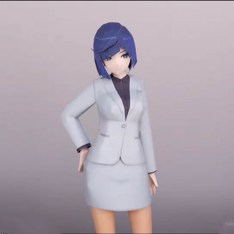 Mô hình giấy anime girl Anime Game  Yelan vest long sleeve