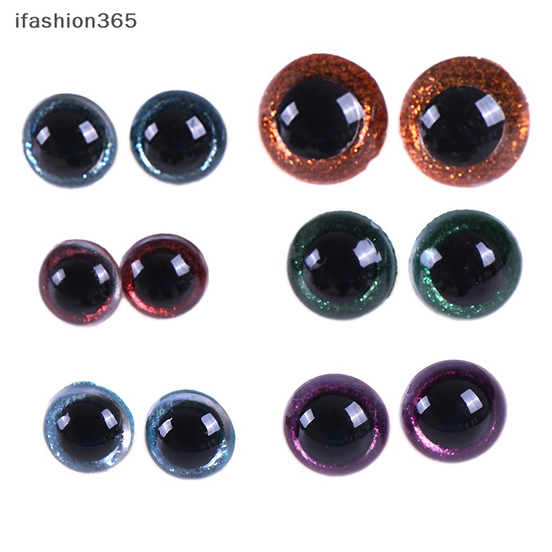 Mắt Nhựa Lấp Lánh 16 / 18 / 20 / 24mm Trang Trí Thú Nhồi Bông / Búp Bê DIY