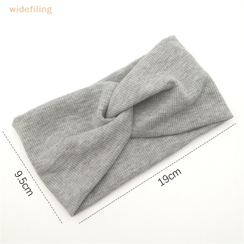 Băng Đô Cotton Mềm Mại Co Giãn Màu Trơn Thắt Nút Dành Cho Bé Gái Rửa Mặt / Trang Điểm