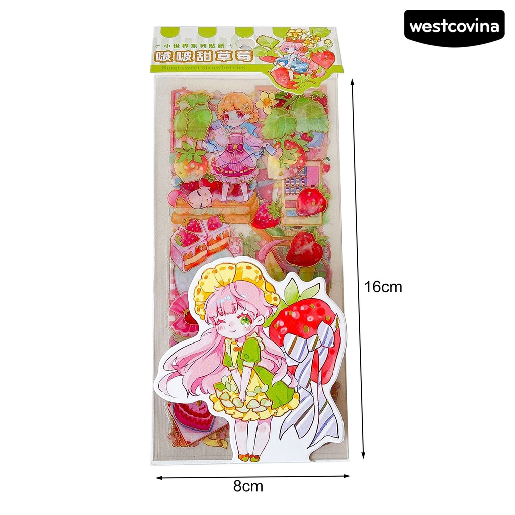 [WSTN]✎Bộ 6 Tấm Sticker Dán Trang Trí Laptop / Xe Đạp Chống Nước Đa Năng Có Thể Tái Sử Dụng