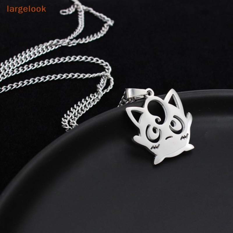 Vòng cổ Mặt Hình Anime Bằng Thép Không Gỉ Màu Bạc Thời Trang Dành Cho Nữ