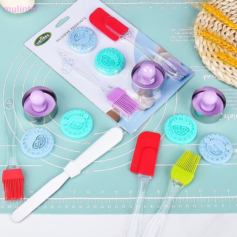 Set 6 Khuôn Cắt Bánh Quy Bằng Nhựa Họa Tiết Hoạt Hình 3D