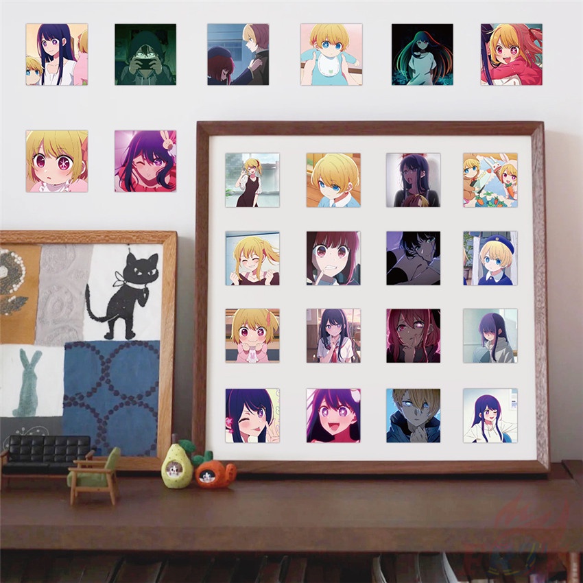 ❉ Oshi NO KO. Miếng Dán Trang Trí Hình Chân Dung Độc Đáo Series 01 ❉ Bộ 60 Sticker Chống Thấm Nước Họa Tiết Doodle Hợp Thời Trang