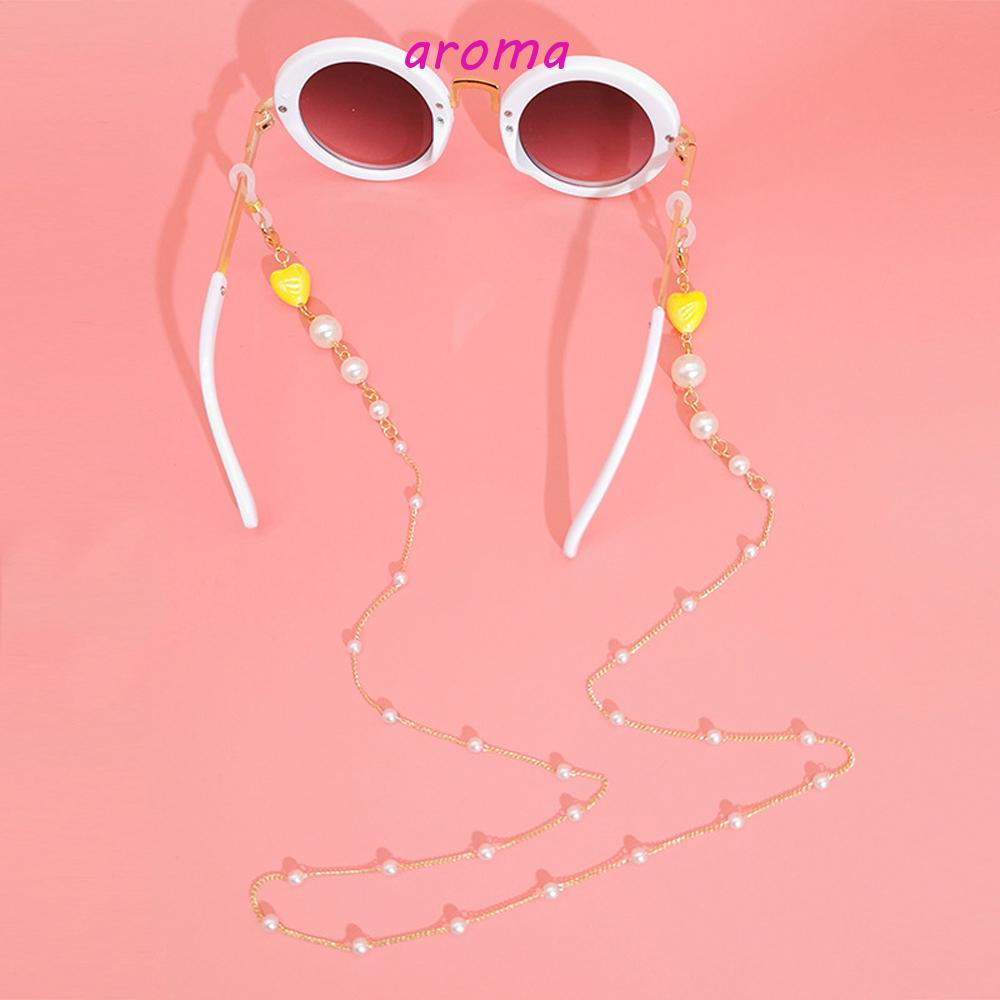 AROMA Dây Đeo Mắt Kính Chống Thất Lạc Hình Hoa Và Bướm Thời Trang Cho Nữ
