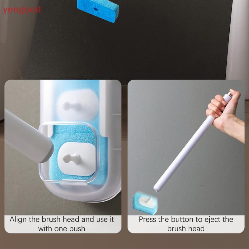 Bàn Chải Vệ Sinh Toilet Dùng Một Lần Cán Dài Tiện Dụng