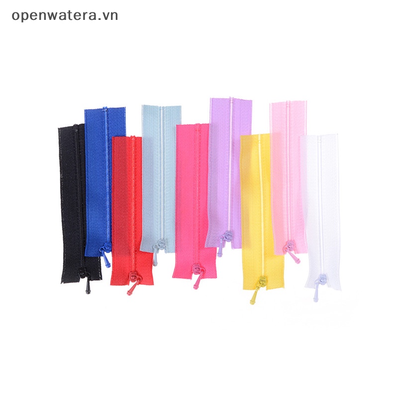 Set 5 Dây Khóa Kéo Mini Dùng Để May Đầm Búp Bê / Đồ Thủ Công DIY