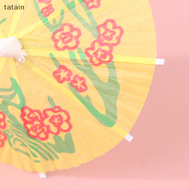 Set 50 Dù Giấy Mini Trang Trí Thức Uống Tiện Dụng