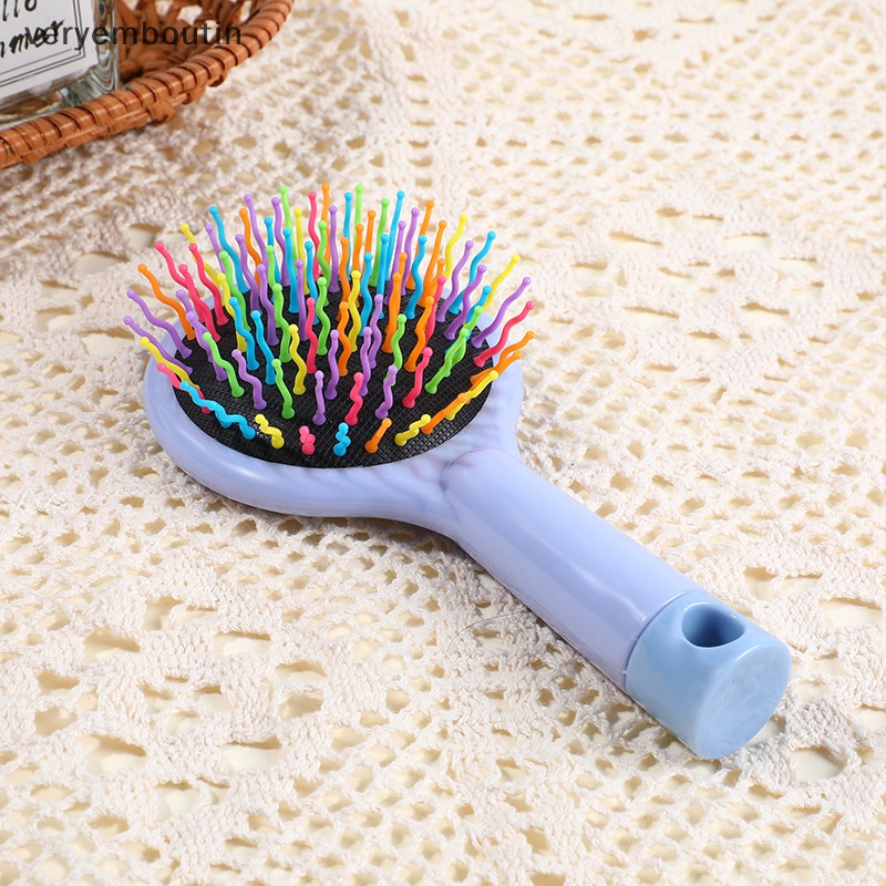 Lược Chải Tóc Massage Da Đầu Kèm Gương Phong Cách Hoạt Hình Dễ Thương Cho Bé Gái