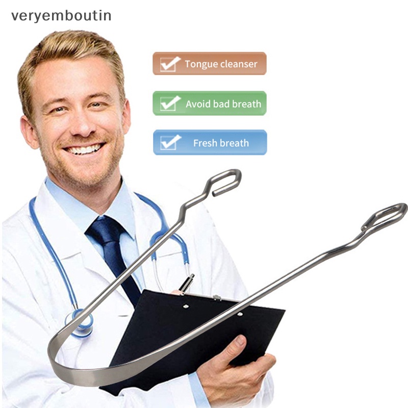 1 Dụng Cụ Vệ Sinh Lưỡi Bằng Thép Không Gỉ Chất Lượng Cao