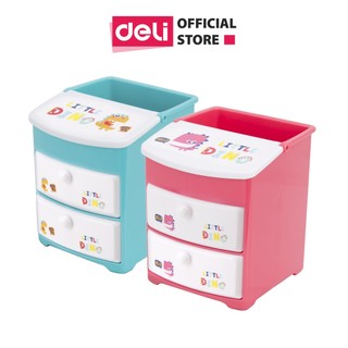 Khay cắm bút học sinh deli - hồng/xanh-1 chiếc - e9136