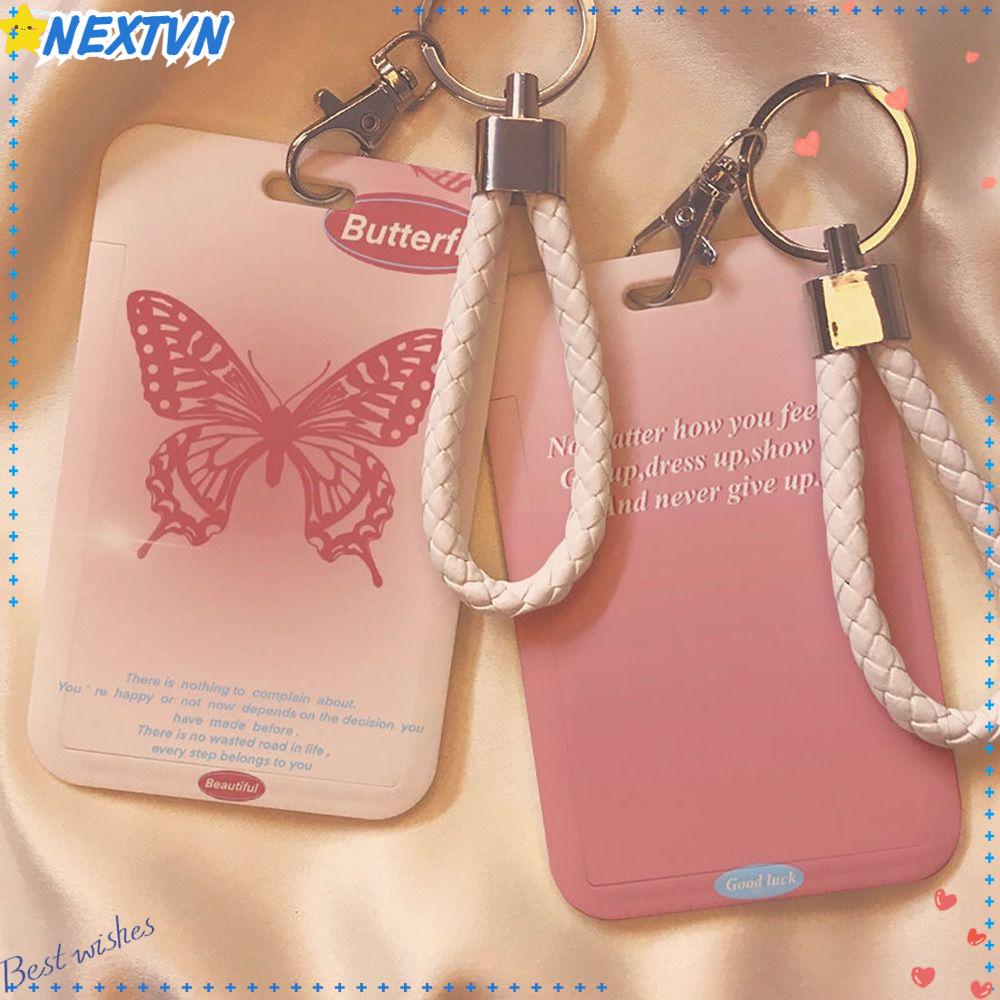 NEXTVN Ví Đựng Thẻ Bằng Nhựa Họa Tiết Hoạt Hình Dễ Thương Cho Học Sinh