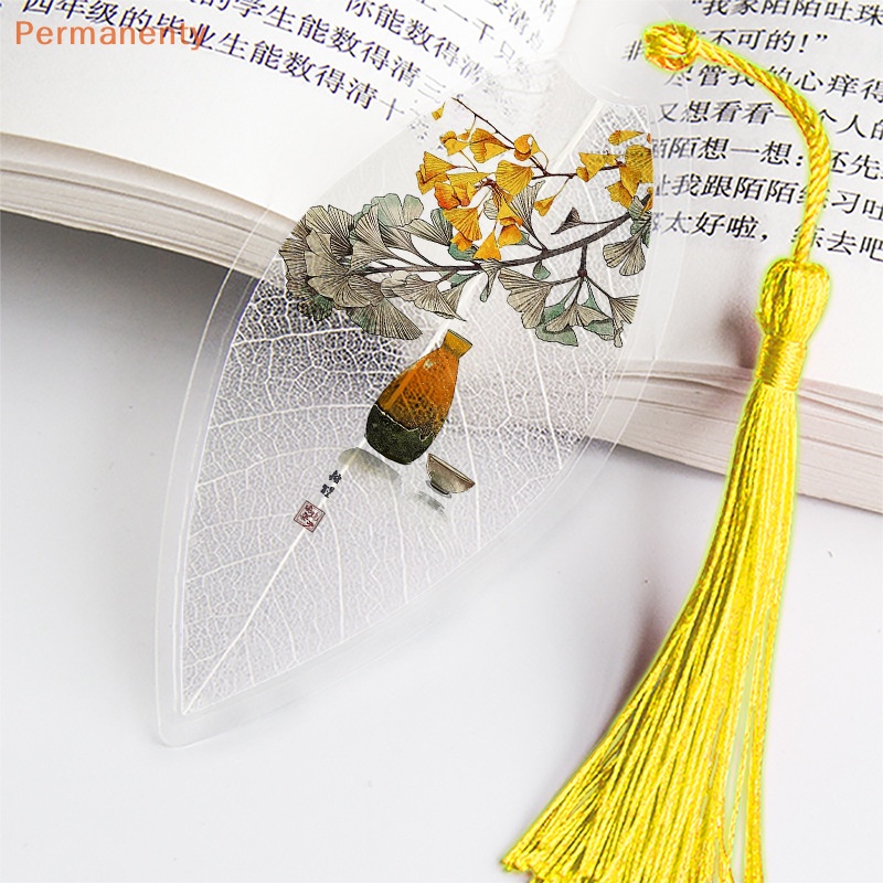 Bookmark Đọc Sách Hình Lá Phong Cách Trung Hoa Cổ Điển Đẹp Mắt