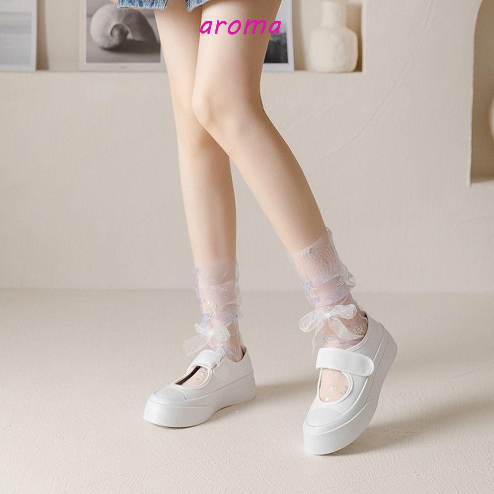 AROMA Vớ Lưới Lụa Nylon Công Chúa Ngôi Sao / Bông Tuyết Dễ Thương Thời Trang Cho Nữ