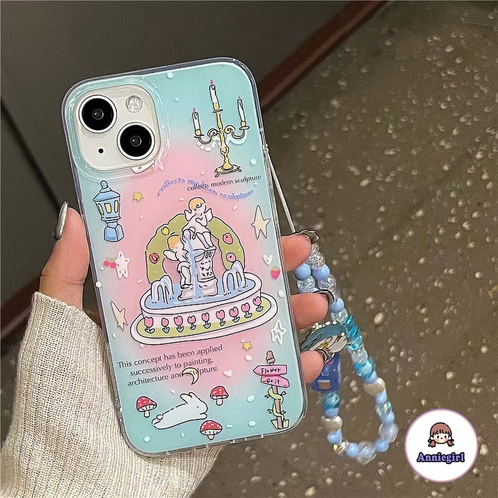 Ốp Điện Thoại Nhựa PC Cứng IMD Mềm Hình Bức Tượng Tay Thiên Thần Cho IPhone 11 14 Pro Max 13 Pro Max 12 Pro Max