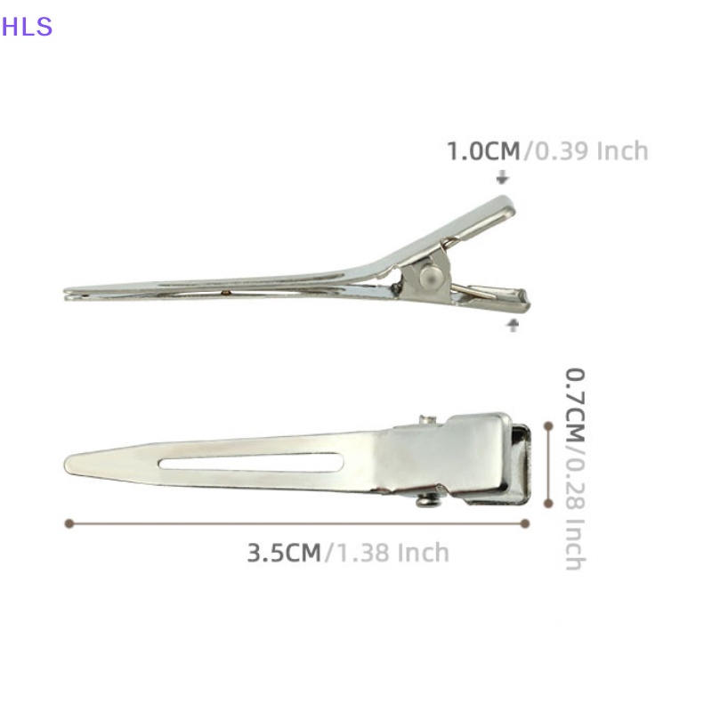 Set 10 Kẹp Tóc Kim Loại Rỗng Mạ Điện Không Để Lại Dấu Vết Cho Nữ