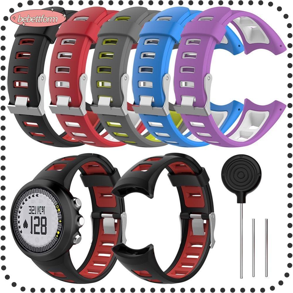 BEBETTERM Dây Đeo Đồng Hồ Hai Màu Mềm Mại Cho SUUNTO Quest M1 M2 M4 M5 M Series