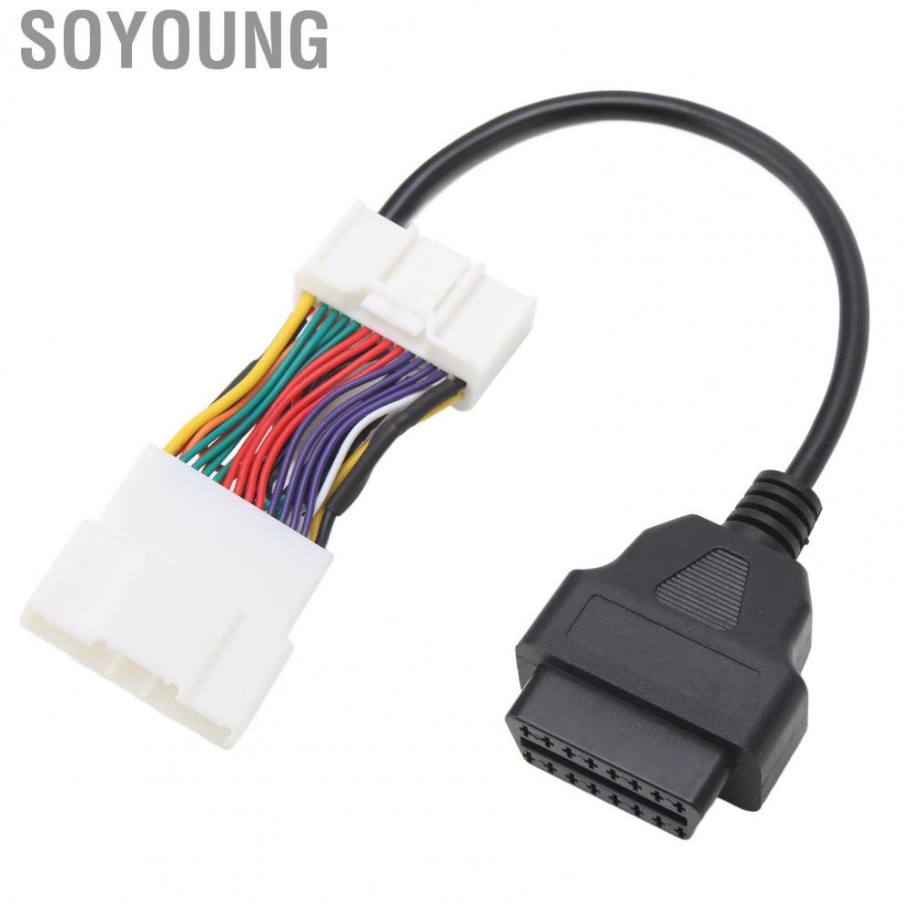Soyoung OBD2 Splitter  Aging Professional Diagnostic Cable Easy Installation High Toughness Reliable Abrasion Resistant for Car