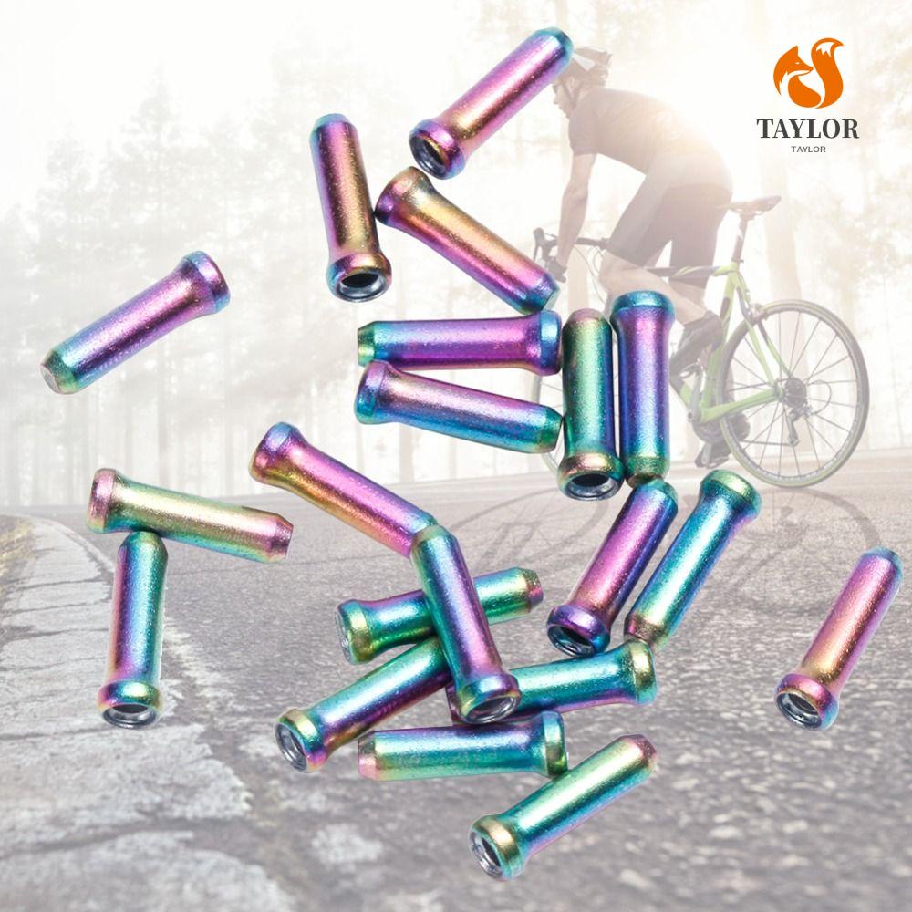 TAYLOR1 Set 20 Nắp Đậy Dây Phanh Xe Đạp Bằng Hợp Kim Nhôm Nhiều Màu