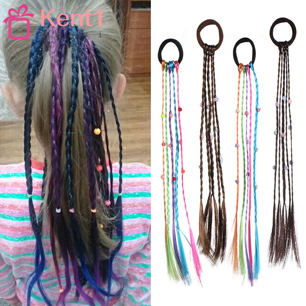 KENT1 Dây Buộc Tóc Giả Thắt Bím Cho Bé Gái Giá Đỡ