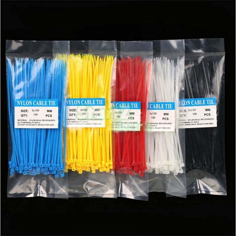 Túi 100 Dây Rút Nylon Tự Khóa Chất Lượng Cao 3X150MM