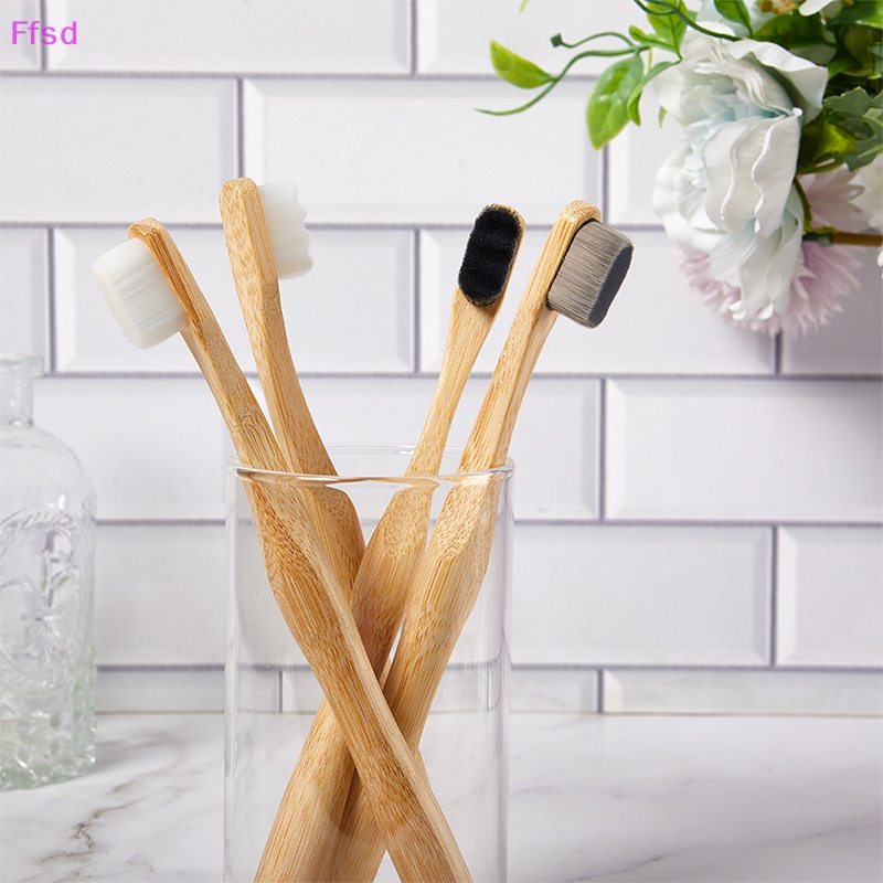 {Ffsd} Bàn Chải Than Tre Lông Mềm Dùng Một Lần Chăm Sóc Răng Miệng