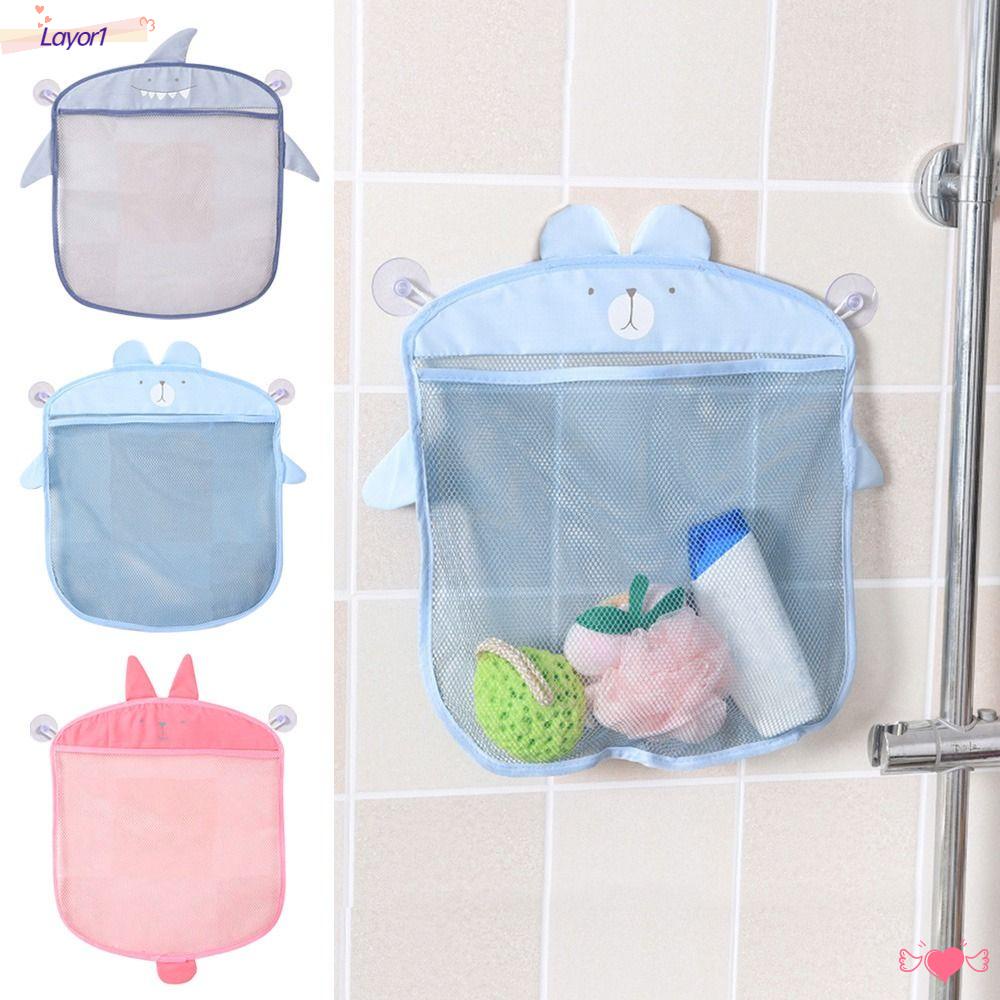 LAYOR1 Giỏ Lưới Đựng Đồ Chơi Nhà Tắm Hình Động Vật Hoạt Hình