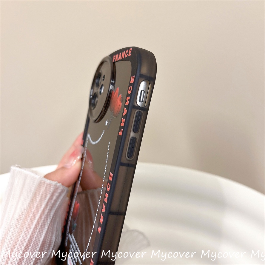 Ốp Điện Thoại Silicon Mềm Họa Tiết Hoa Bảo Vệ Cho iPhone 11 13 12 14 Pro Max X XR Xs Max 6 7 8 Plus