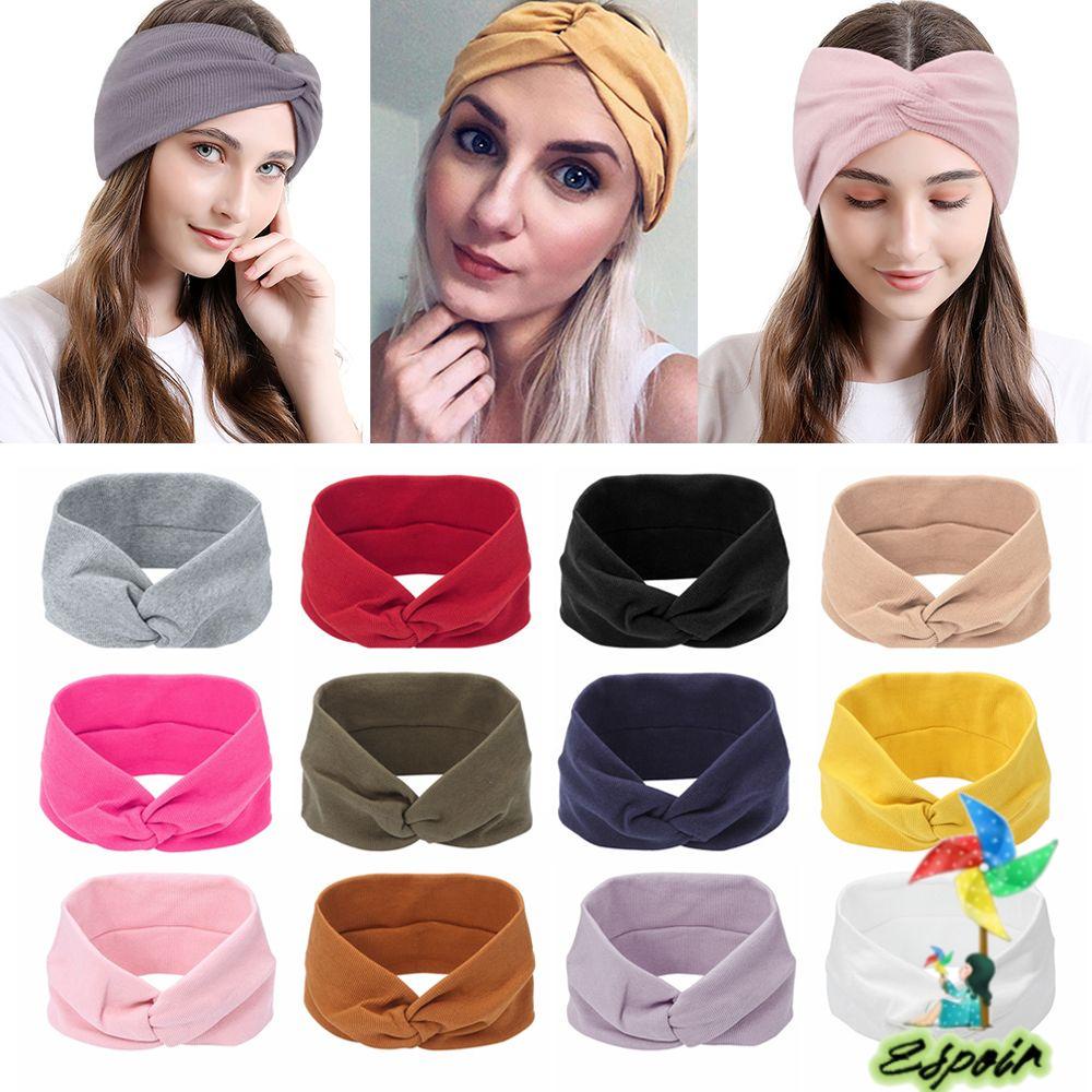 ESPO Băng Đô Xoắn Co Giãn Hỗ Trợ Tập Yoga / Gym / Thể Thao Dành Cho Nữ