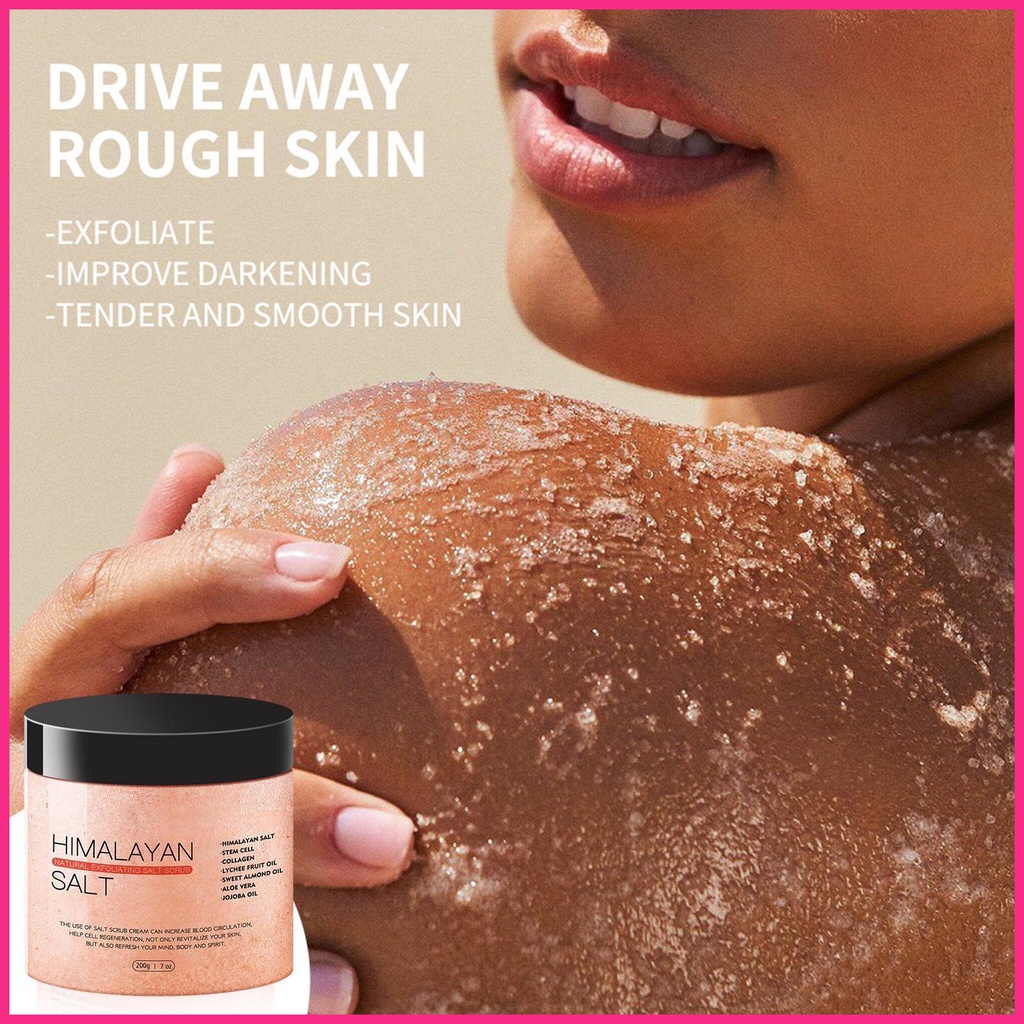 Muối Hồng Himalaya Tẩy Tế Bào Chết Tự Nhiên Dưỡng Ẩm Làm Sạch Sâu Cho Da