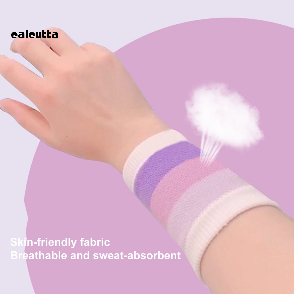 [calcutta] Băng Đeo Cổ Tay Thể Thao Vải Polyester Mềm Mại Thấm Hút Mồ Hôi Thoáng Khí Không Phai Màu Hỗ Trợ Cổ Tay Trẻ Em