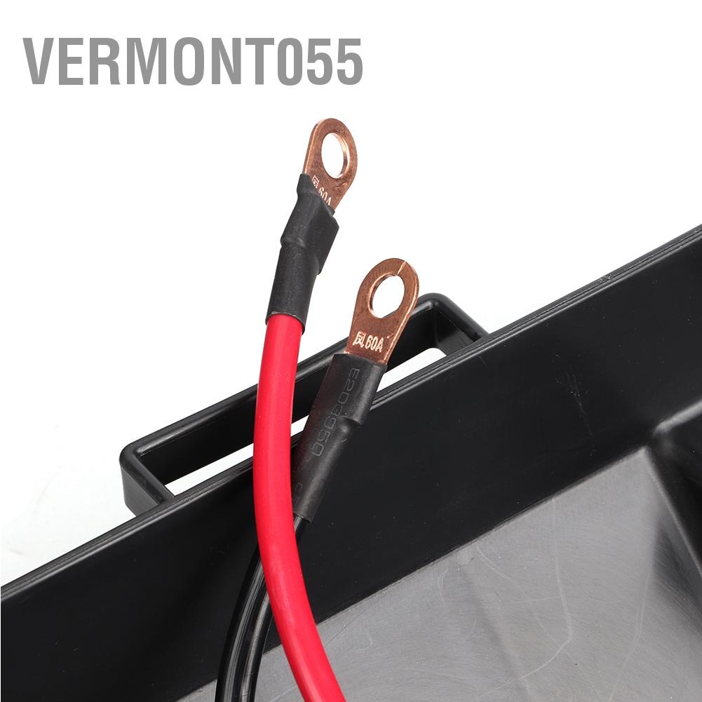 Vermont055 Trạm trung tâm điện động cơ Minnkota Trolling bằng nhựa Hộp pin Cổng sạc USB 12V