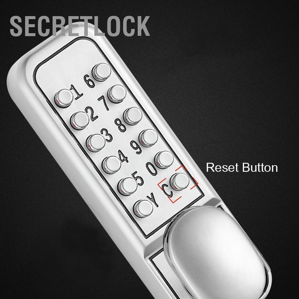 SecretLock Khóa an ninh cửa kết hợp cơ khí không cần chìa khóa kim kẽm cho văn phòng căn hộ khách sạn gia đình