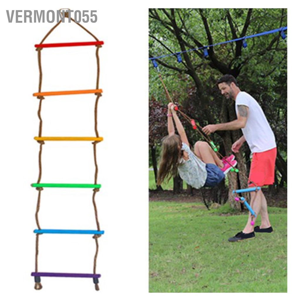 Vermont055 Trẻ Em Leo Dây Thang Lực Kéo Mạnh Nhiều Lớp Dệt Mềm Màu Sắc Nhà Núi Huấn Luyện Phụ Kiện Cho Gia Đình