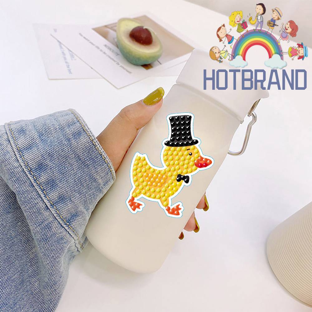 Set 2 Sticker Khảm Đá DIY Hình Động Vật Hoạt Hình Ngộ Nghĩnh Đáng Yêu