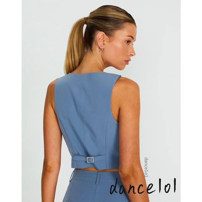 Áo Thun Ba Lỗ Cổ Chữ V Cài Nút Màu Trơn Dành Cho Nữ Nhảy Múa 1O1