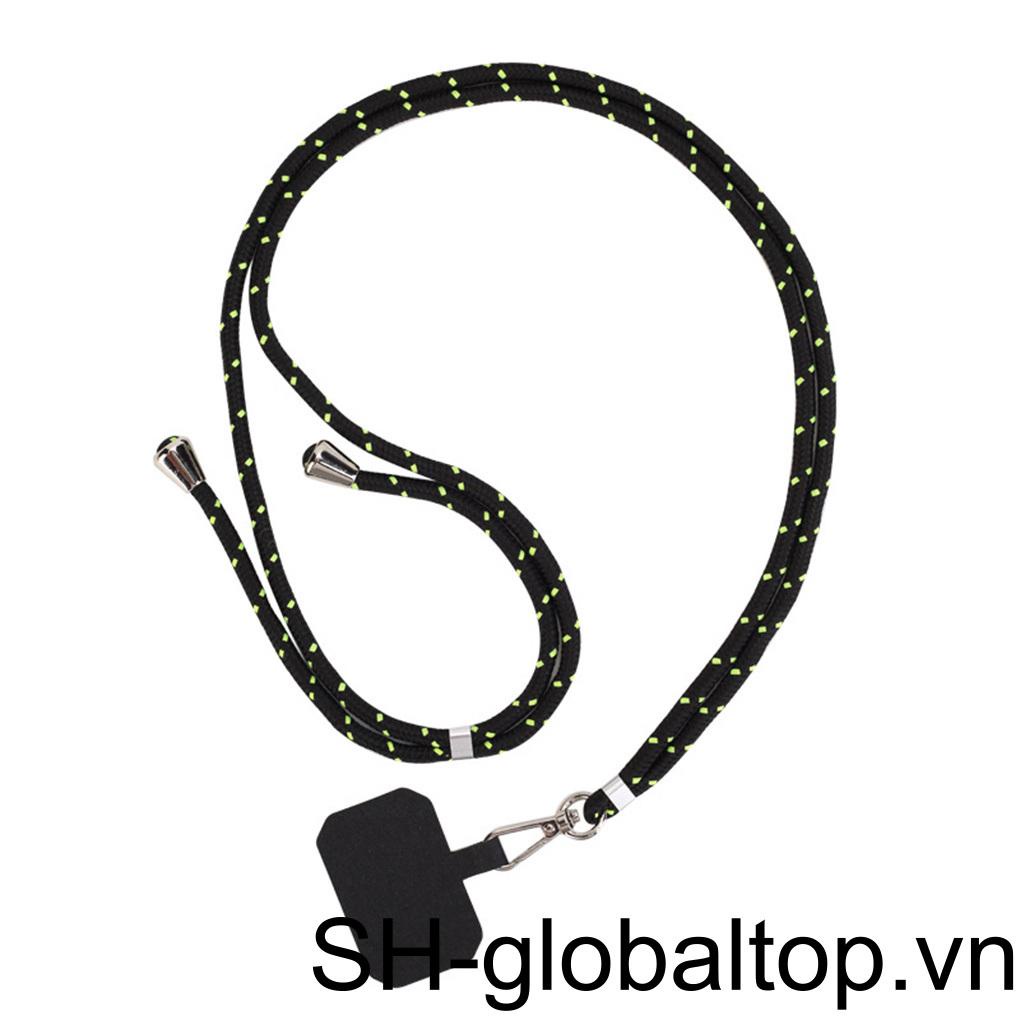 Dây Đeo Cổ Gắn Điện Thoại Chống Rơi Có Ngăn Đựng Thẻ Tiện Dụng Khi Đi Cắm Trại Đen / Xanh Lá