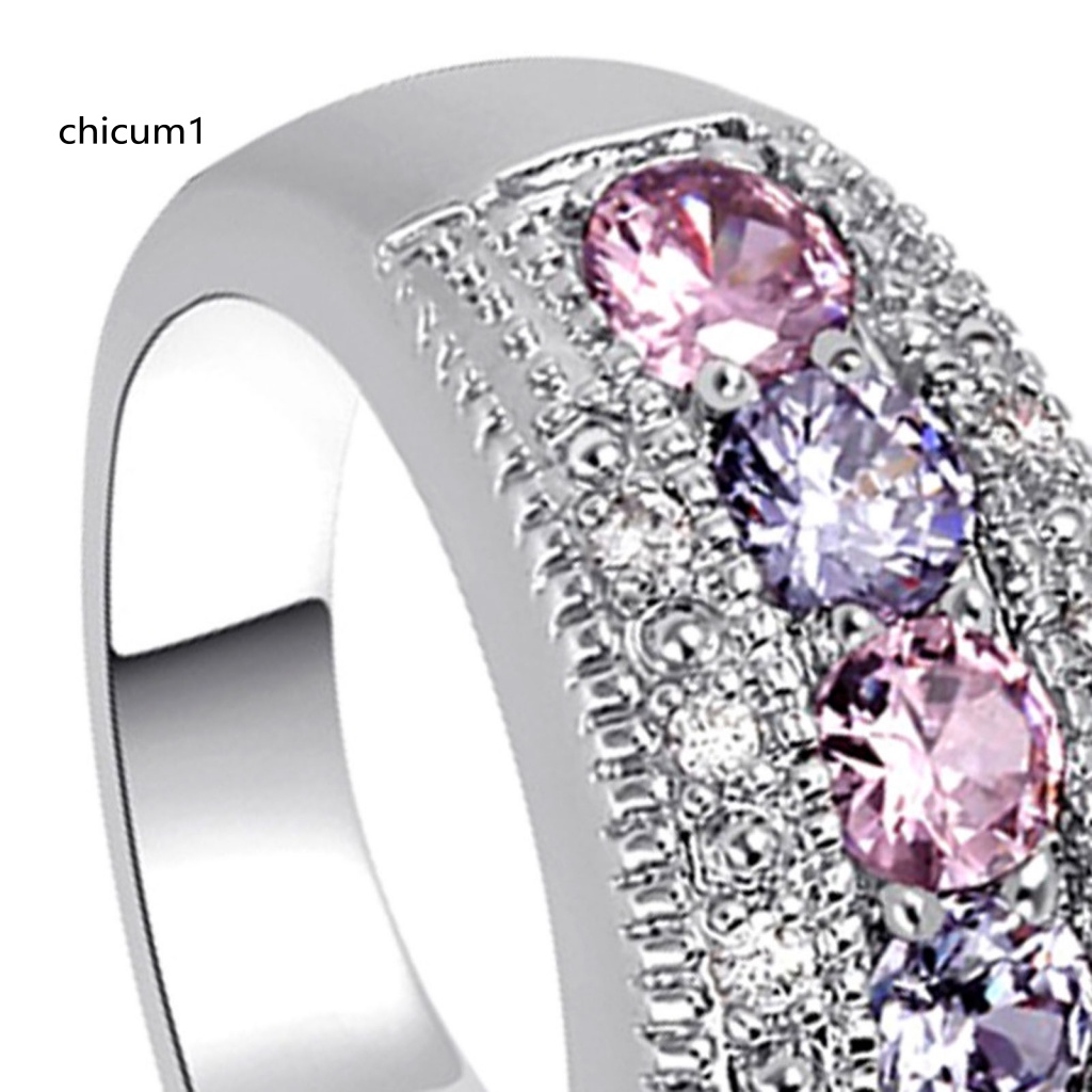 Nhẫn Hợp Kim Mạ Điện Đính Đá Pha Lê Nhân Tạo Thời Trang