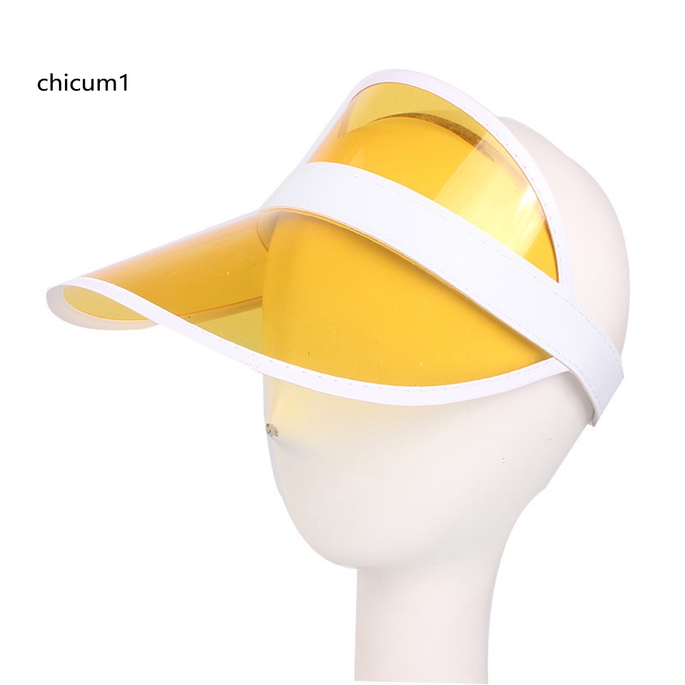 Mũ Lưỡi Trai Chống Nắng Bằng Nhựa Trong Suốt Thời Trang Mùa Hè Cho Nam Và Nữ