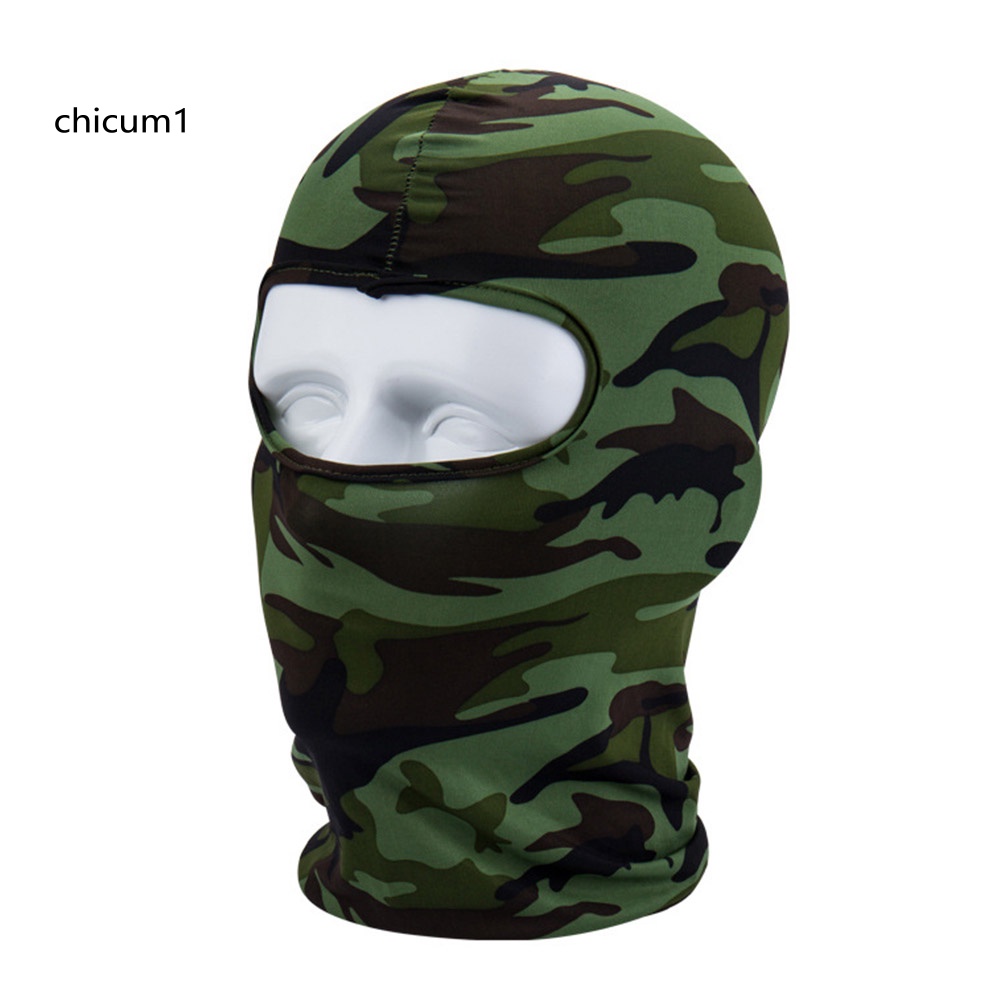 Mũ Che Mặt Chống Gió Thoáng Khí Họa Tiết Rằn Ri Unisex