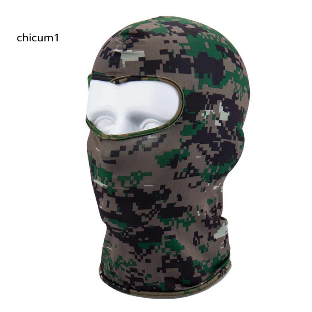 Mũ Che Mặt Chống Gió Thoáng Khí Họa Tiết Rằn Ri Unisex